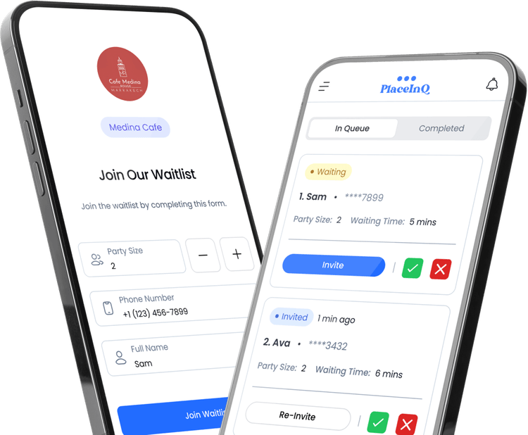 Waitlist join form mockup